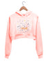 Quirkipedia EXPLORE -CONSTELLATION PATTERN TRAVEL Wanderlust Womens Crop Hoodies